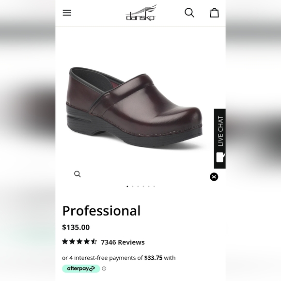 DANSKO Burgundy Leather Professional Clog, Like new! Size 6.5M - Picture 5 of 5